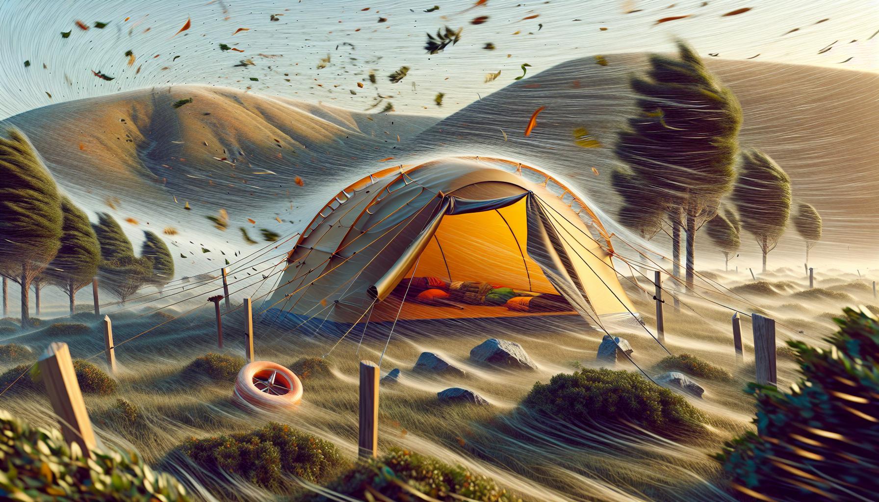 How to Keep a Tent from Blowing Away: Essential Windproofing Techniques