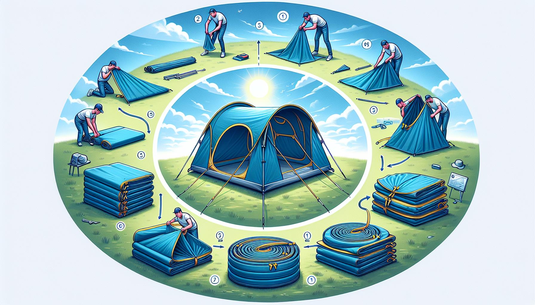 How to Effortlessly Fold a Pop Up Tent into a Perfect Circle