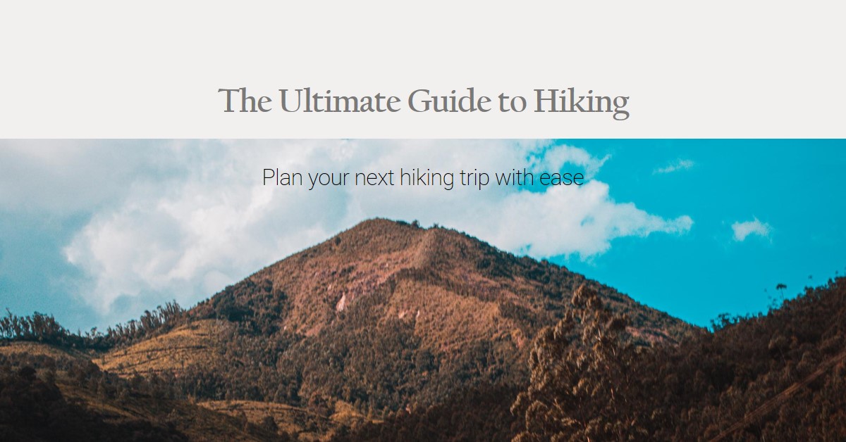 Hiking beginners guide
